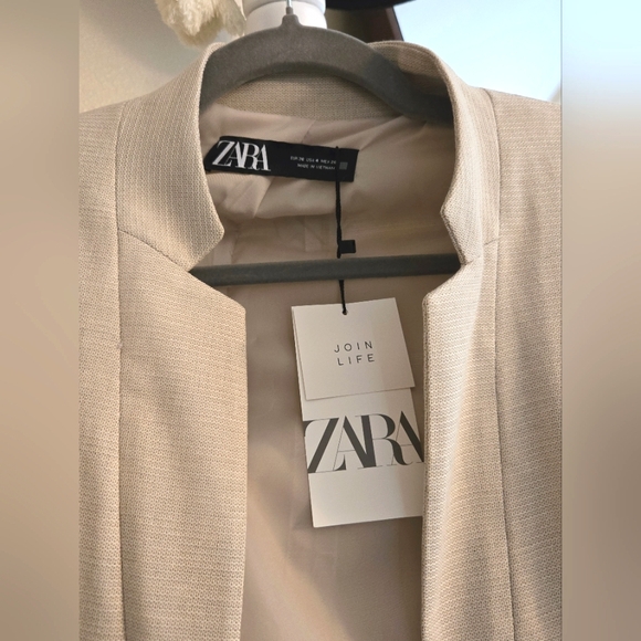 Zara Cream Blazer Modern Fit - Picture 3 of 5